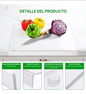 Foto 4 | Tabla De Cortar Xtellar De Acrílico Color Transparente