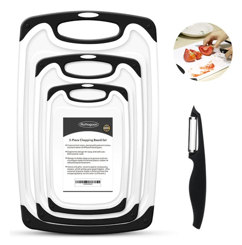 Tablas Para Picar Xtellar Set 3 Piezas Negro