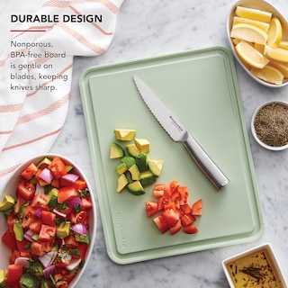 Foto 4 | Tabla De Cortar Kitchenaid Classic De Plástico De 11 X 14 Pulgadas, Color Verde - Venta Internacional.