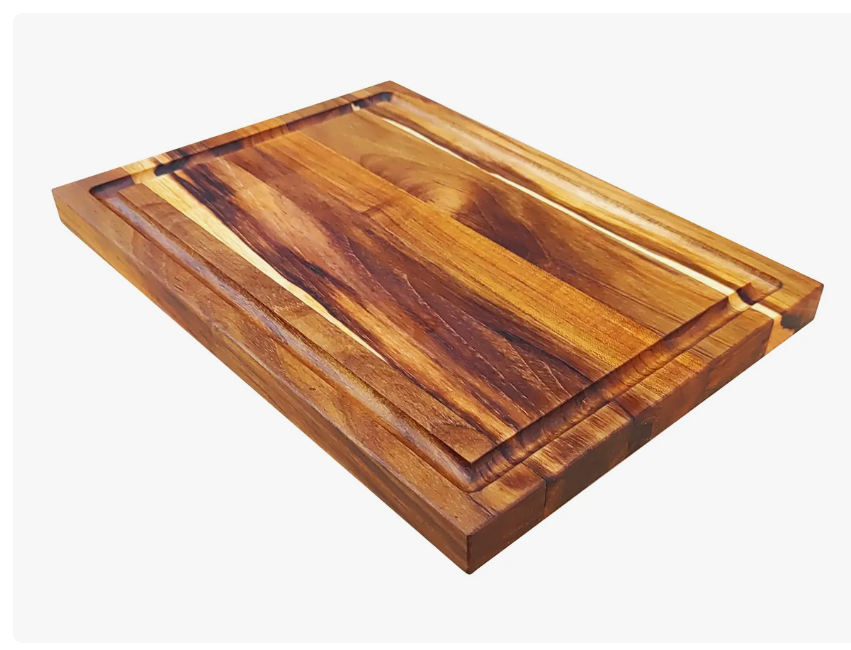 Foto 3 pulgar | Platos Xtellar De Madera Tabla Para Picar De Madera De Teca 25x35 Cm