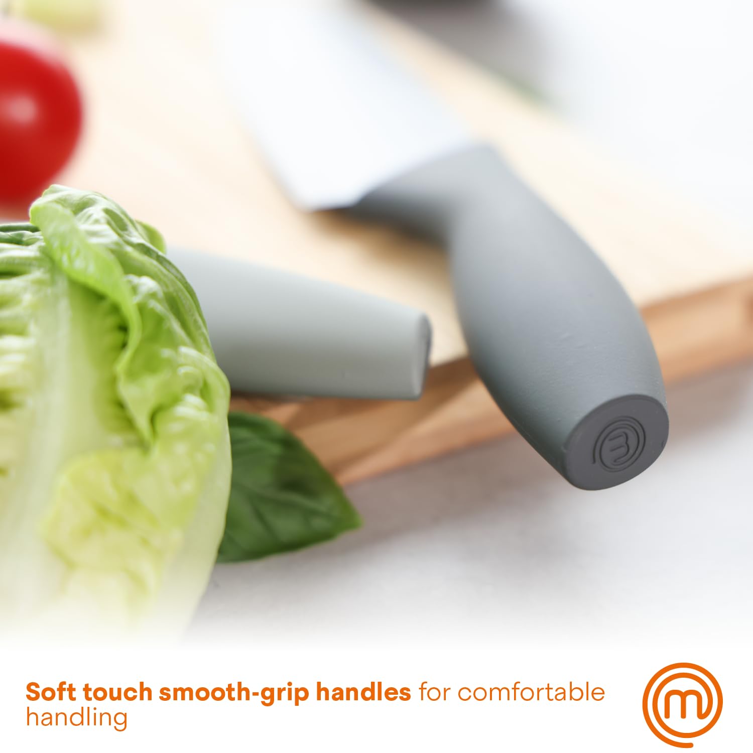 Foto 6 | Juego De Bloques De Cuchillos Masterchef Earth Greys, 6 Cuchillos De Acero Inoxidable - Venta Internacional.