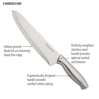 Foto 7 | Juego De Bloques De Cuchillos Farberware De Acero Inoxidable Estampado, 15 Piezas - Venta Internacional.