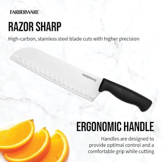 Foto 6 | Cuchillo Farberware Edgekeeper Santoko 18 Cm De Acero Inoxidable - Venta Internacional.
