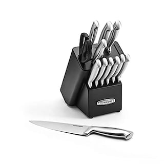 Foto 4 | Juego De Bloques De Cuchillos Farberware Autoafilables, 13 Piezas, Color Negro - Venta Internacional.
