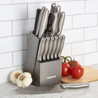 Foto 4 | Juego De Bloques De Cuchillos Farberware De Acero Inoxidable Estampado, 15 Piezas - Venta Internacional.