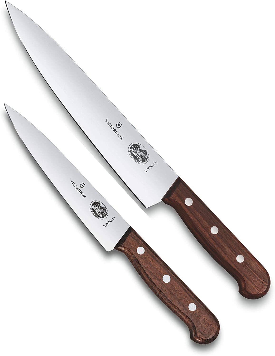 Juego De Cuchillos De Cocina Victorinox Para Tallar Con Mango De Madera, 2 Unidades - Venta Internacional.