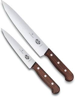 Foto 1 | Juego De Cuchillos De Cocina Victorinox Para Tallar Con Mango De Madera, 2 Unidades - Venta Internacional.