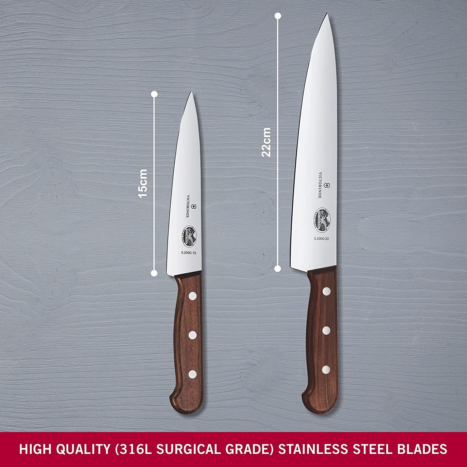 Foto 3 pulgar | Juego De Cuchillos De Cocina Victorinox Para Tallar Con Mango De Madera, 2 Unidades - Venta Internacional.