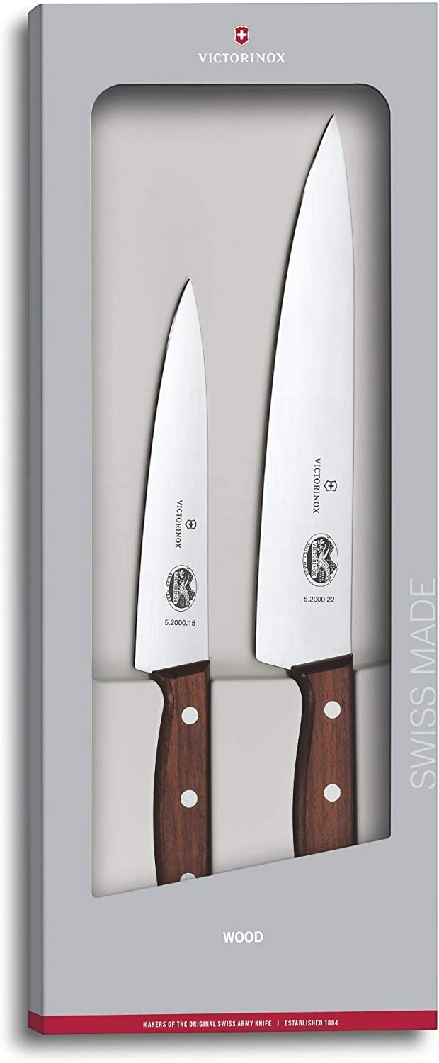 Foto 6 pulgar | Juego De Cuchillos De Cocina Victorinox Para Tallar Con Mango De Madera, 2 Unidades - Venta Internacional.