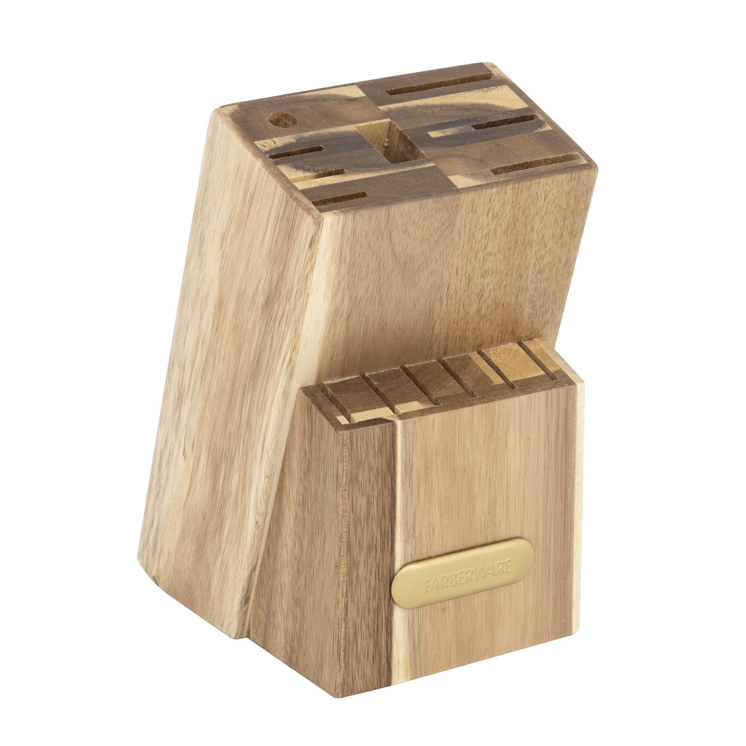Foto 4 pulgar | Juego De Bloques De Cuchillos Farberware Acacia, 15 Piezas, Rosa Y Dorado - Venta Internacional.