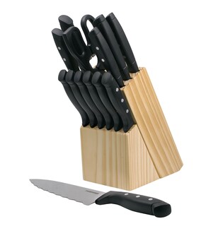 Foto 4 | Juego De Bloques De Cuchillos Farberware De Acero Con Alto Contenido De Carbono, 22 Piezas - Venta Internacional.