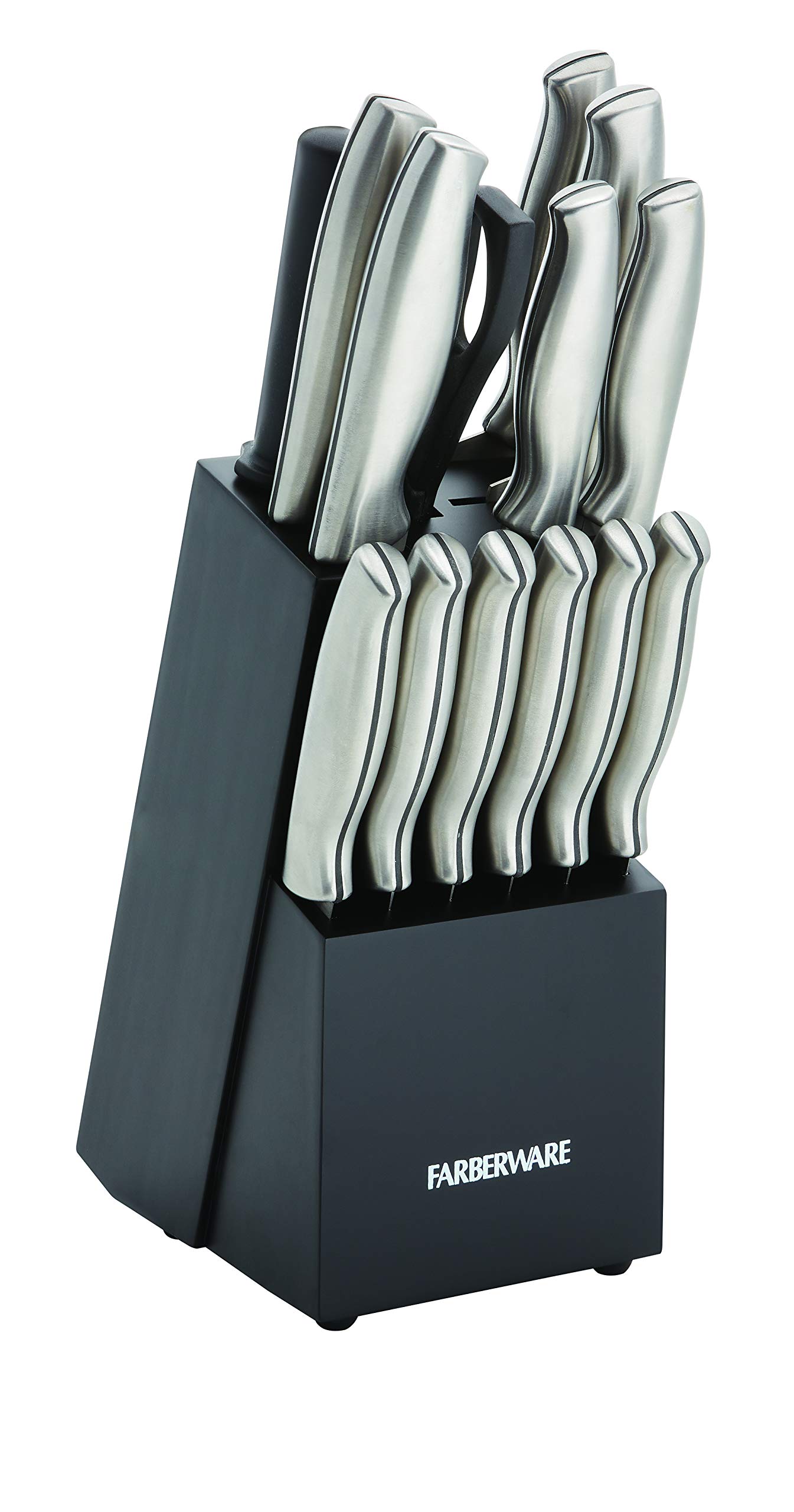 Foto 1 | Juego De Bloques De Cuchillos Farberware De Acero Inoxidable Estampado, 15 Piezas - Venta Internacional.