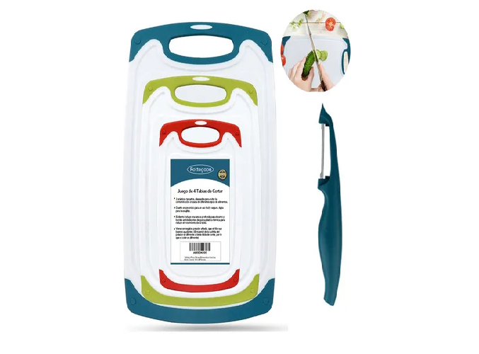 Foto 2 pulgar | Tablas Xtellar Para Picar Alimentos Cocina Para Cortar Set 4 Piezas