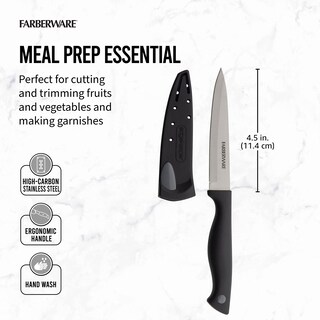 Foto 3 | Cuchillo Multiusos Farberware Edgekeeper De Acero Al Carbono De 11 Cm De Alto - Venta Internacional.