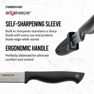 Foto 4 | Cuchillo Multiusos Farberware Edgekeeper De Acero Al Carbono De 11 Cm De Alto - Venta Internacional.