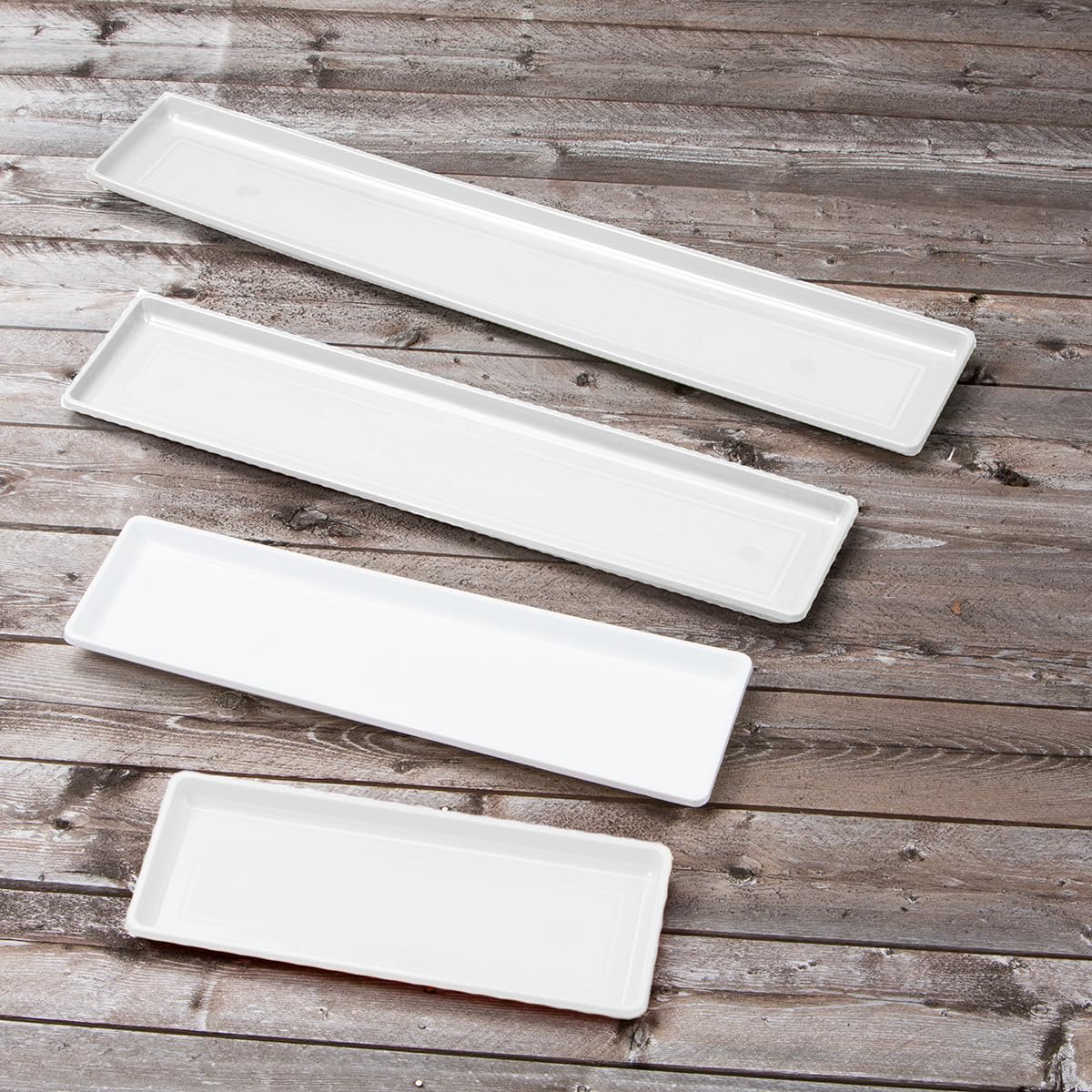 Foto 4 pulgar | Bandeja Para Flores Novelty Countryside, Blanca, Grande, 28,25 X 6,5 Cm - Venta Internacional.
