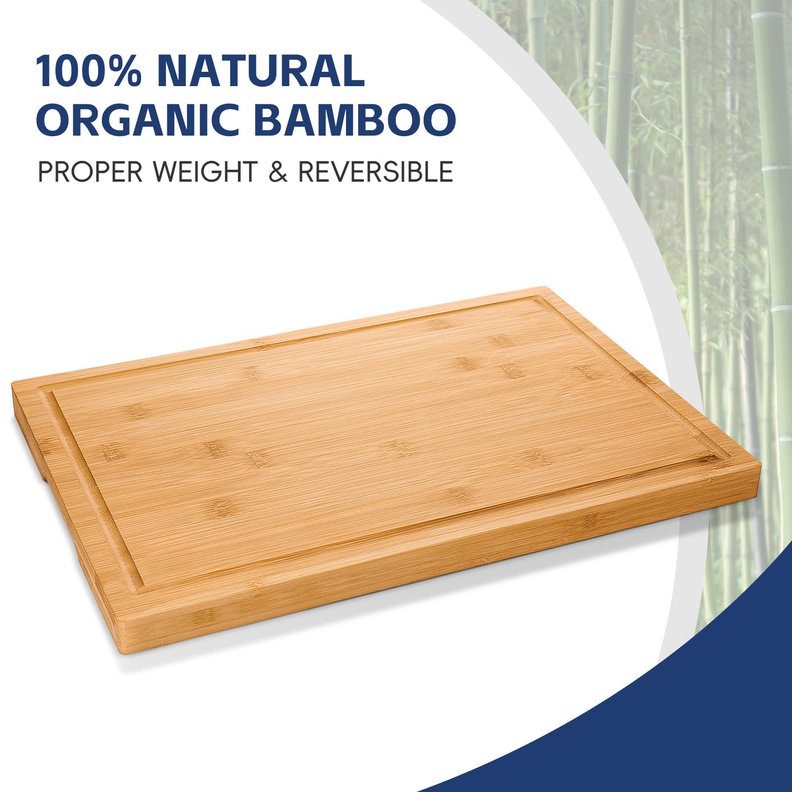 Foto 4 pulgar | Tabla De Cortar Hiware Bamboo De 3 Piezas Con Ranura Para Jugo - Venta Internacional.