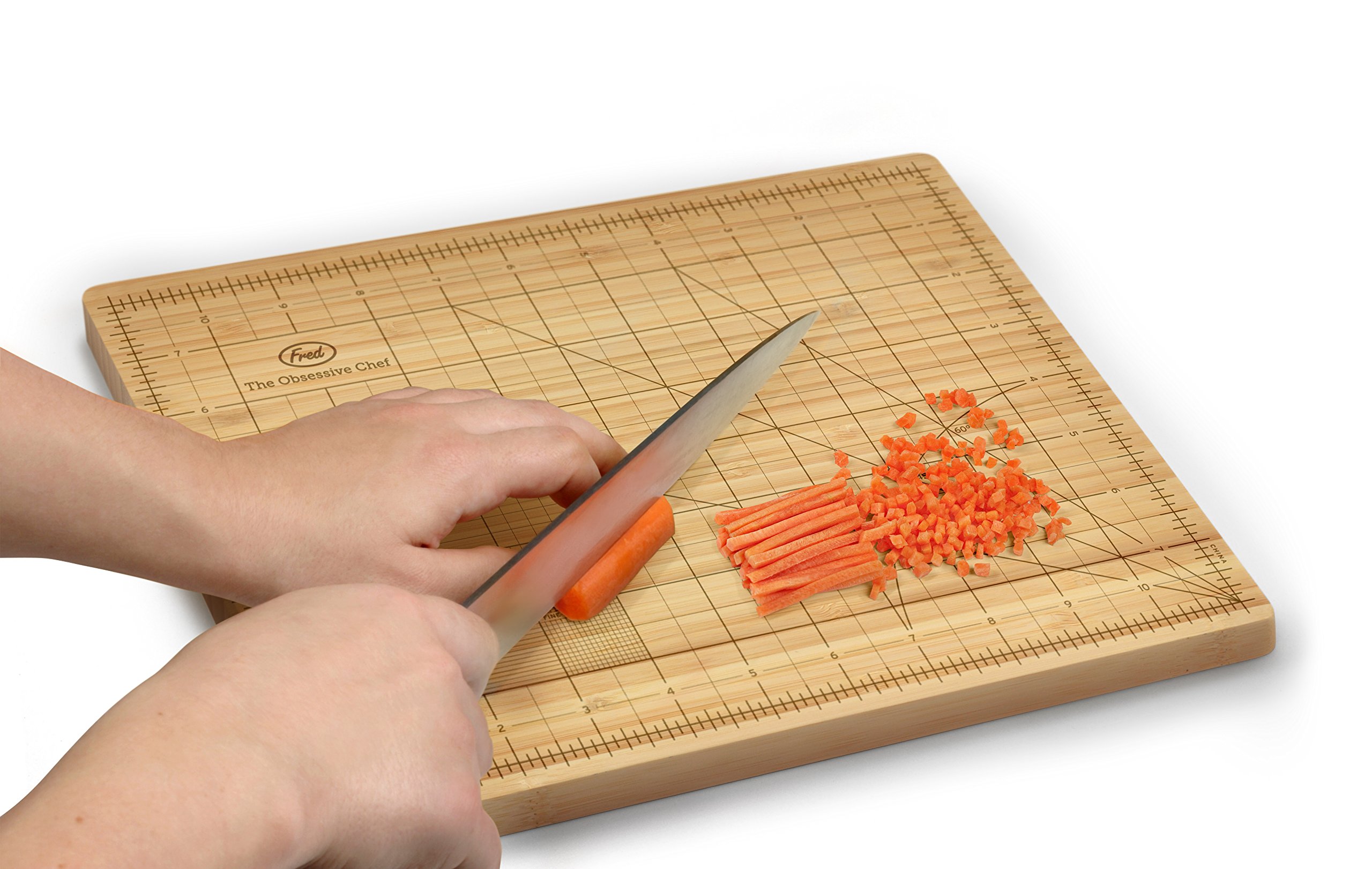 Foto 4 pulgar | Tabla De Cortar Genuina Fred The Obsessive Chef Bamboo - Venta Internacional.