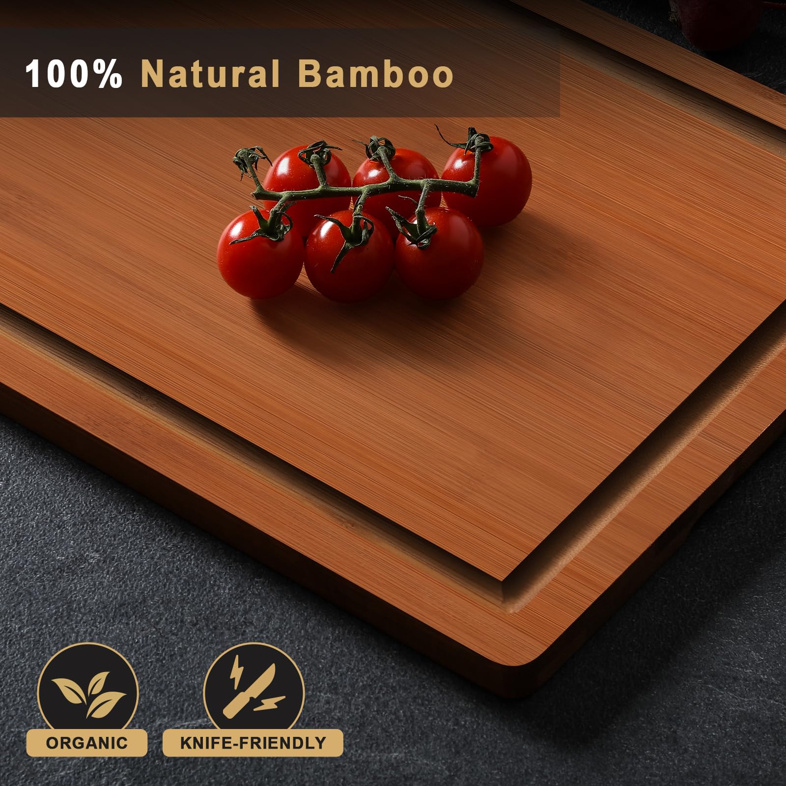 Foto 6 pulgar | Juego De Tablas De Cortar Hiware Bamboo Con Ranura Para Jugo, 4 Piezas - Venta Internacional.