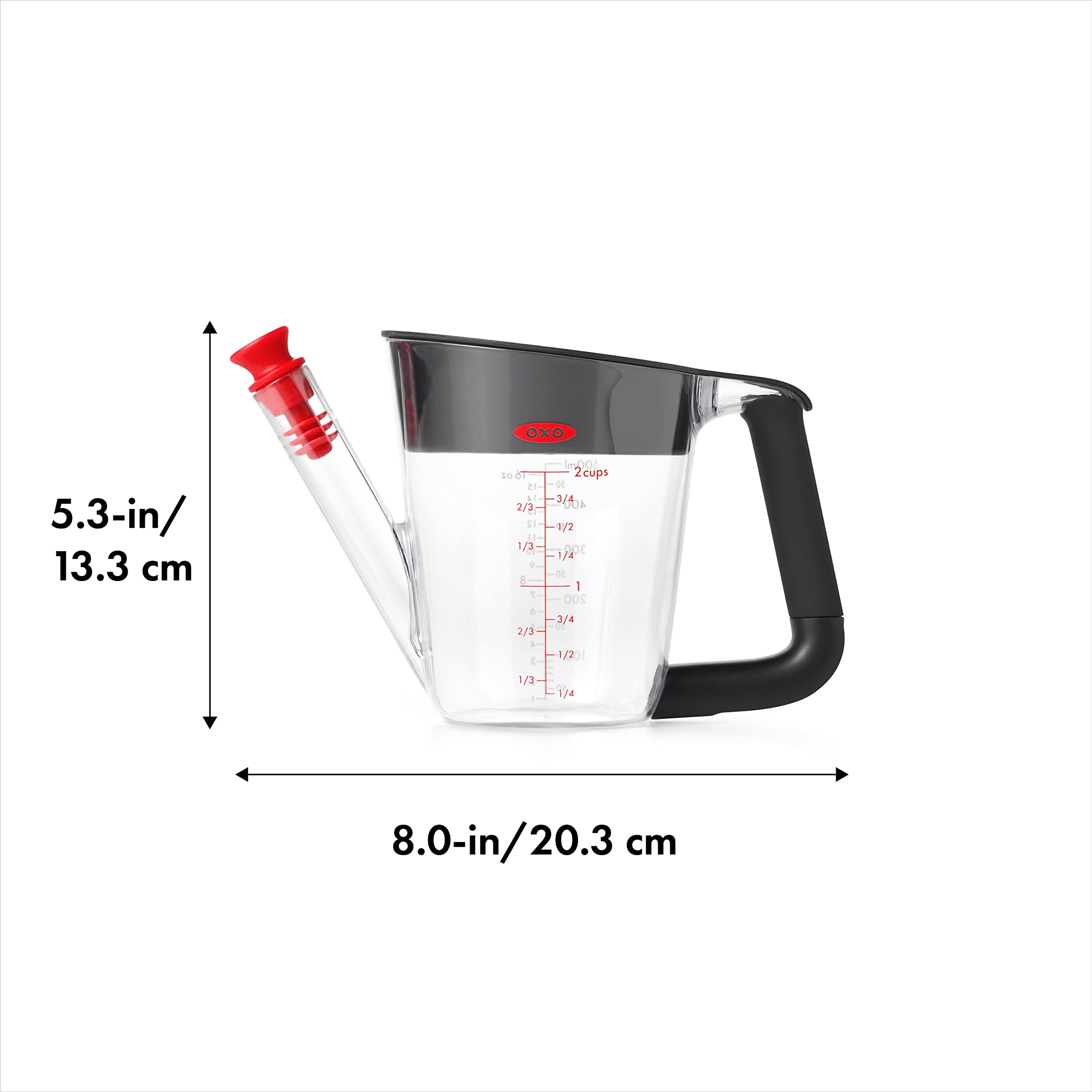 Foto 2 | Separador De Grasa Oxo Good Grips De Plástico Sin Bpa, 500 Ml - Venta Internacional.