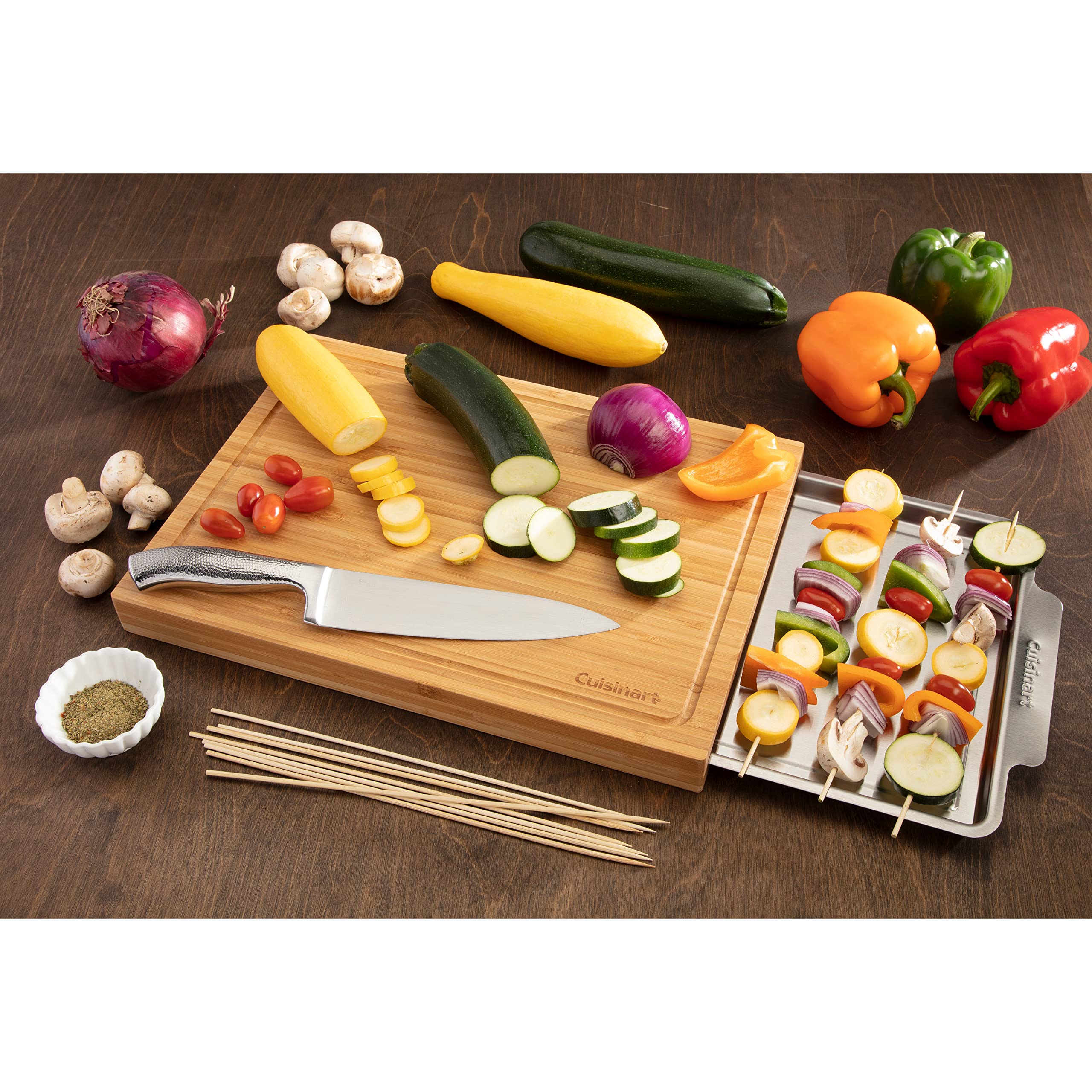 Foto 4 pulgar | Tabla De Cortar Cuisinart Cpk-4884 De Bambú Con Bandeja Oculta - Venta Internacional.