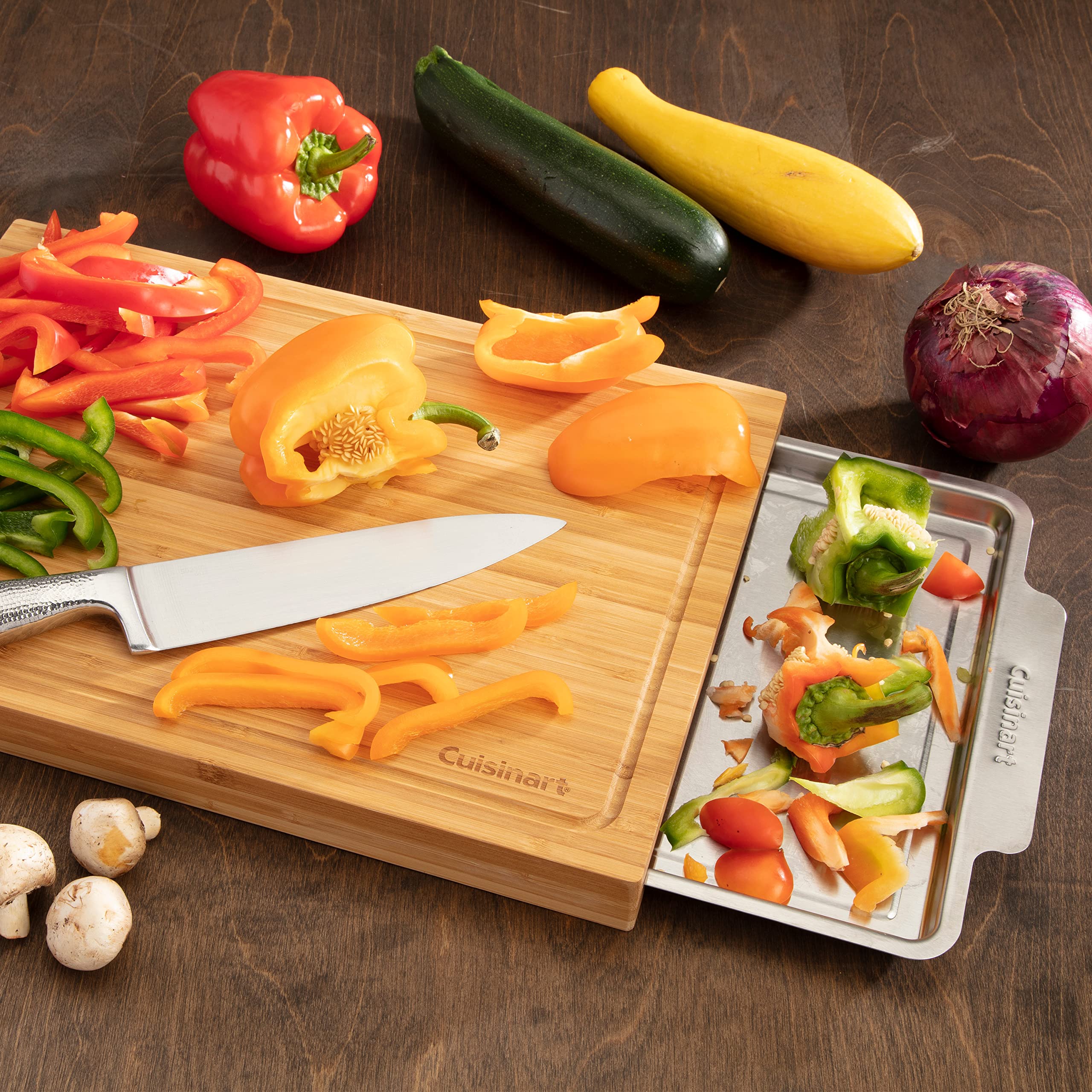 Foto 4 | Tabla De Cortar Cuisinart Cpk-4884 De Bambú Con Bandeja Oculta - Venta Internacional.