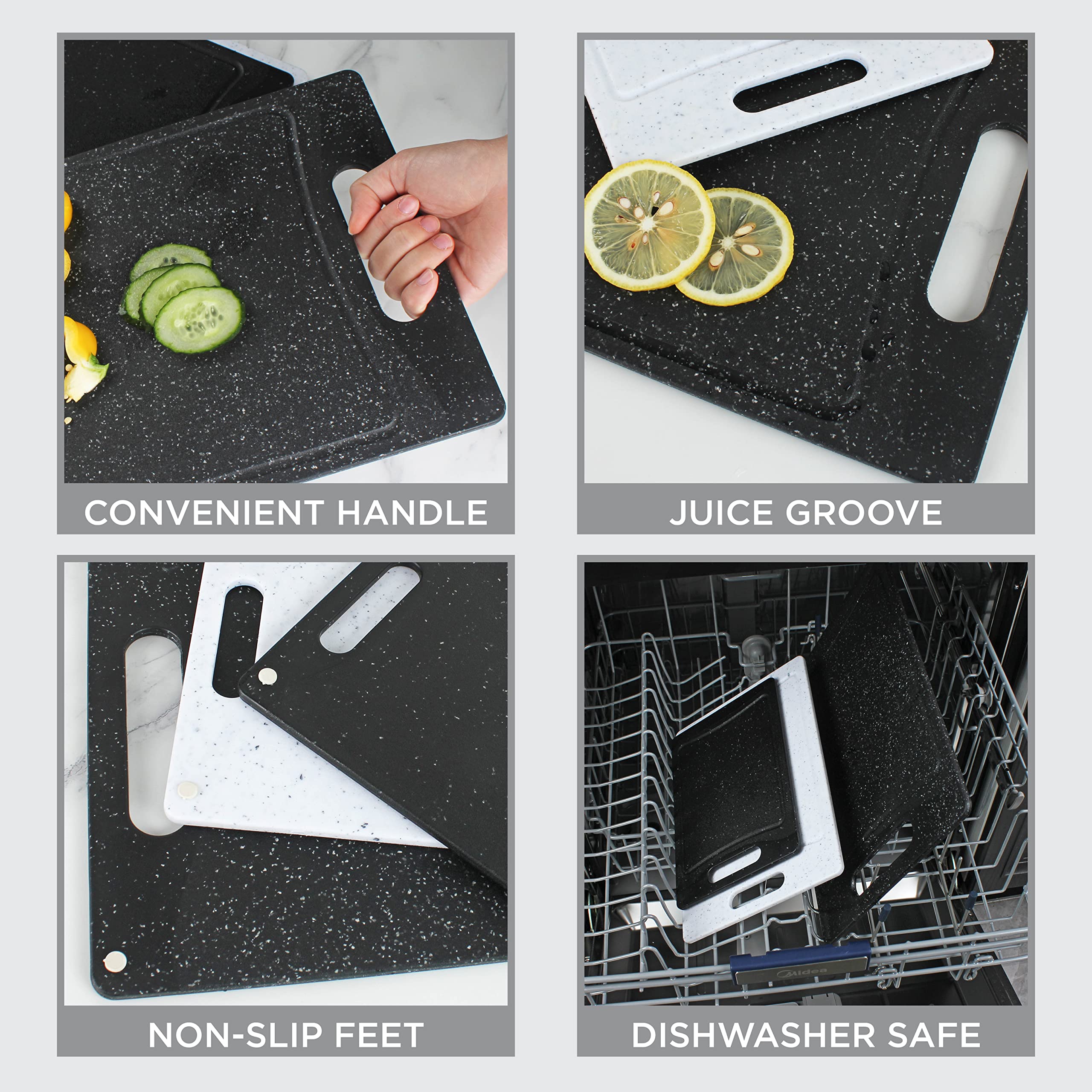 Foto 4 pulgar | Juego De Tablas De Cortar Cook With Color Kitchen Essentials, 3 Piezas - Venta Internacional.