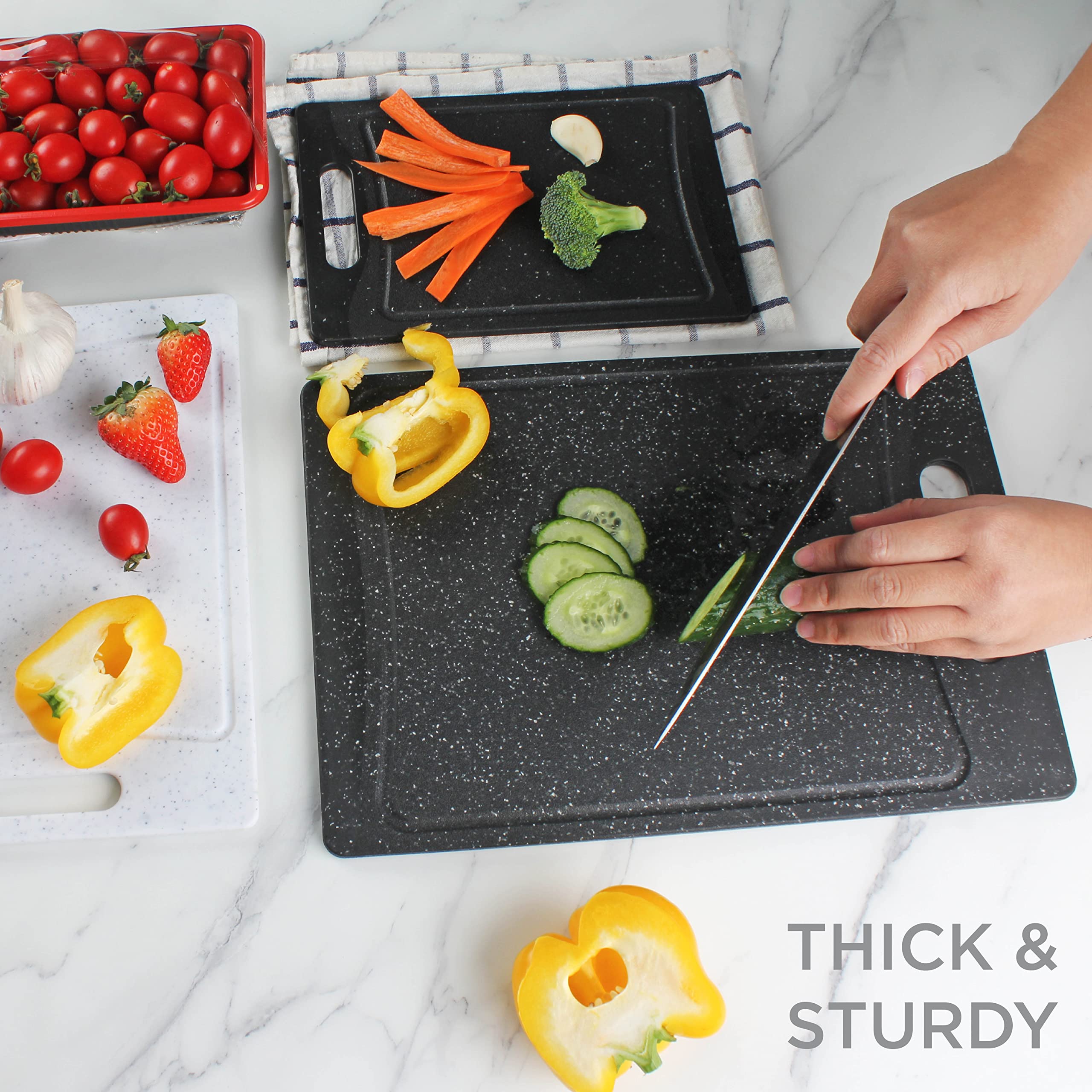 Foto 6 pulgar | Juego De Tablas De Cortar Cook With Color Kitchen Essentials, 3 Piezas - Venta Internacional.