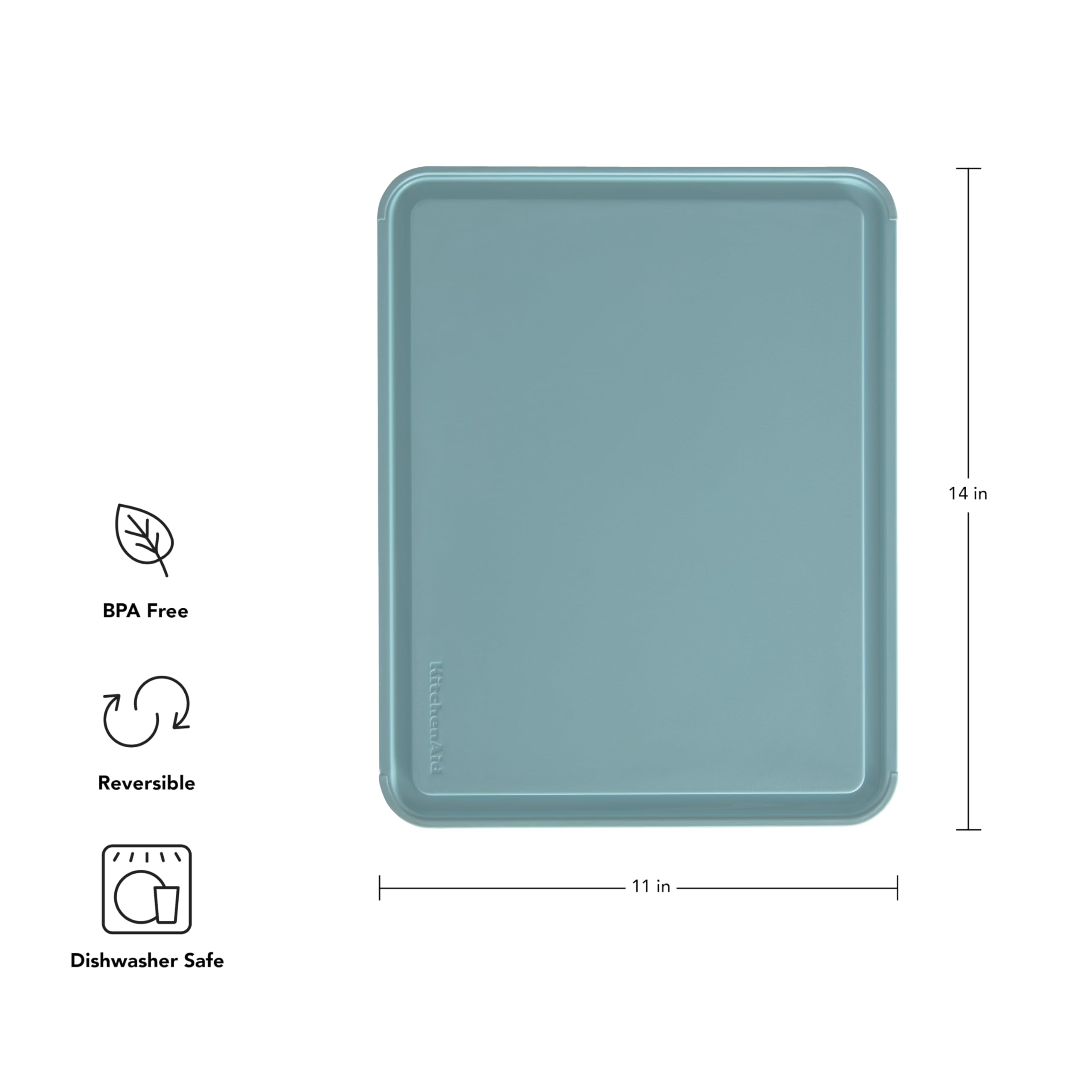 Foto 6 pulgar | Tabla De Cortar Kitchenaid Classic De Plástico, 28 Cm X 36 Cm, Azul - Venta Internacional.