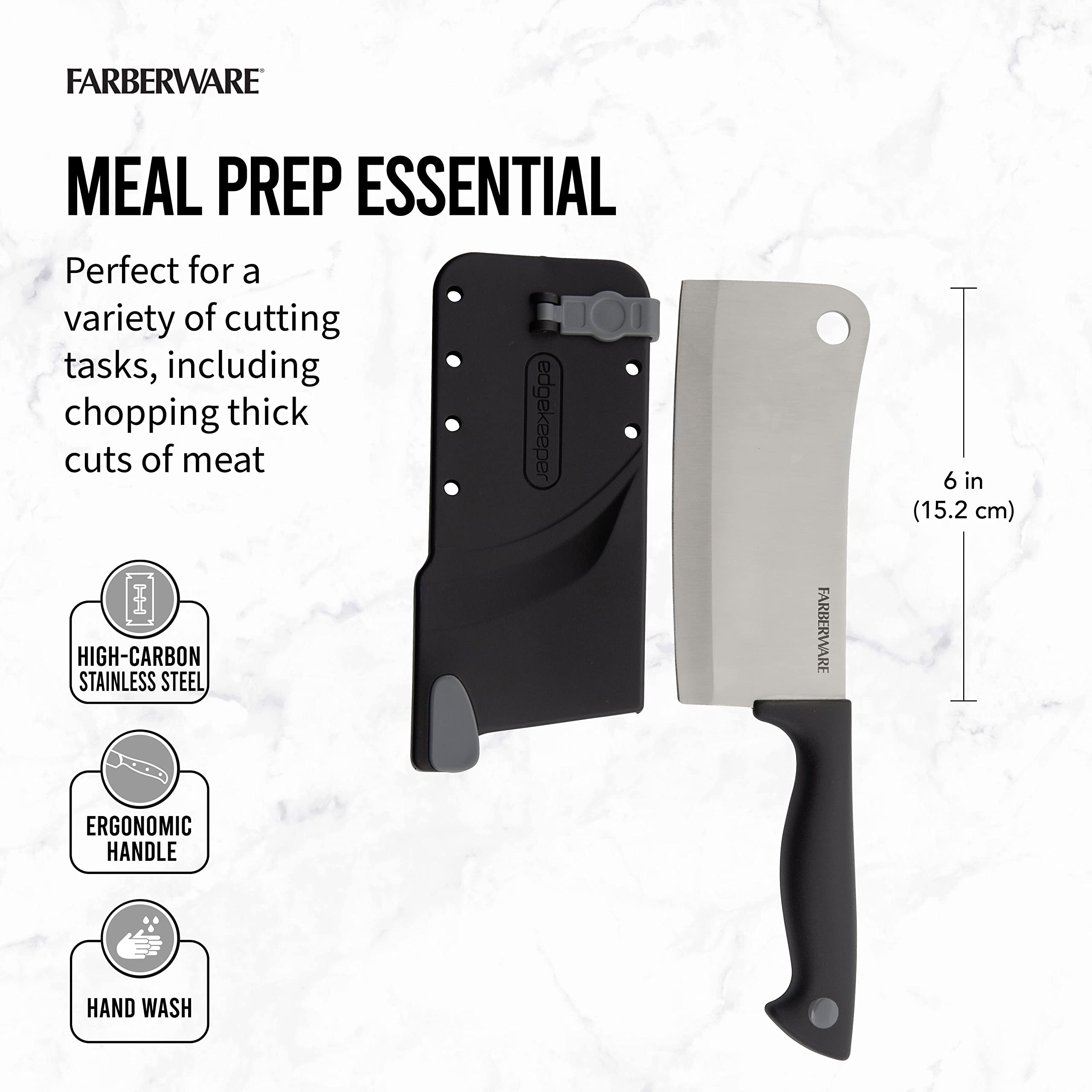 Foto 4 pulgar | Cuchillo Para Cuchillos Farberware Edgekeeper, 15 Cm De Alto, Acero Inoxidable - Venta Internacional.