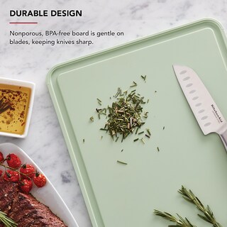 Foto 4 | Tabla De Cortar Kitchenaid Classic De Plástico, 30 Cm X 45 Cm, Color Verde - Venta Internacional.