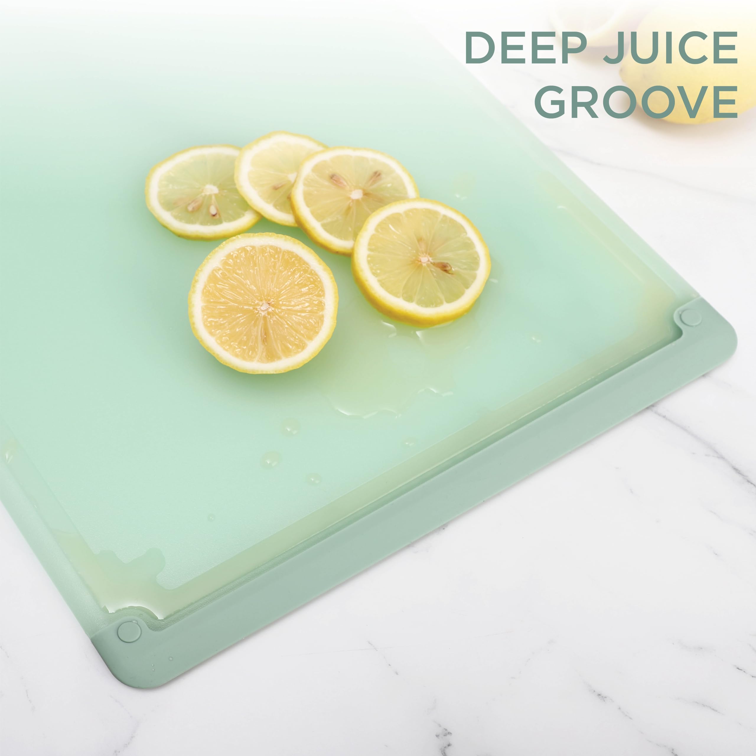 Foto 6 | Juego De Tablas De Cortar Cook With Color Extra Grande De 3 Piezas, Color Menta - Venta Internacional.