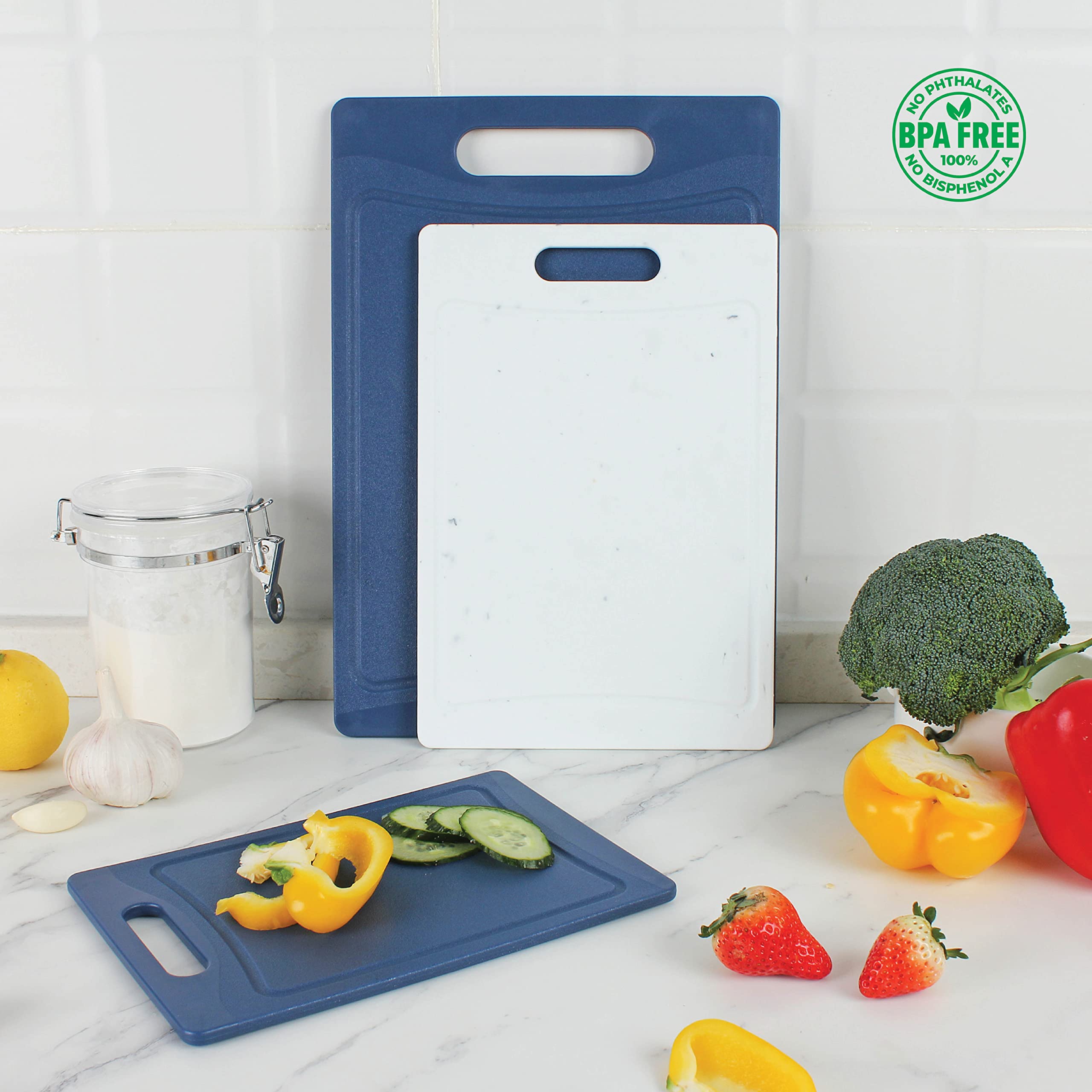 Foto 2 | Juego De Tablas De Cortar Cook With Color Kitchen Essentials De 3 Piezas - Venta Internacional.