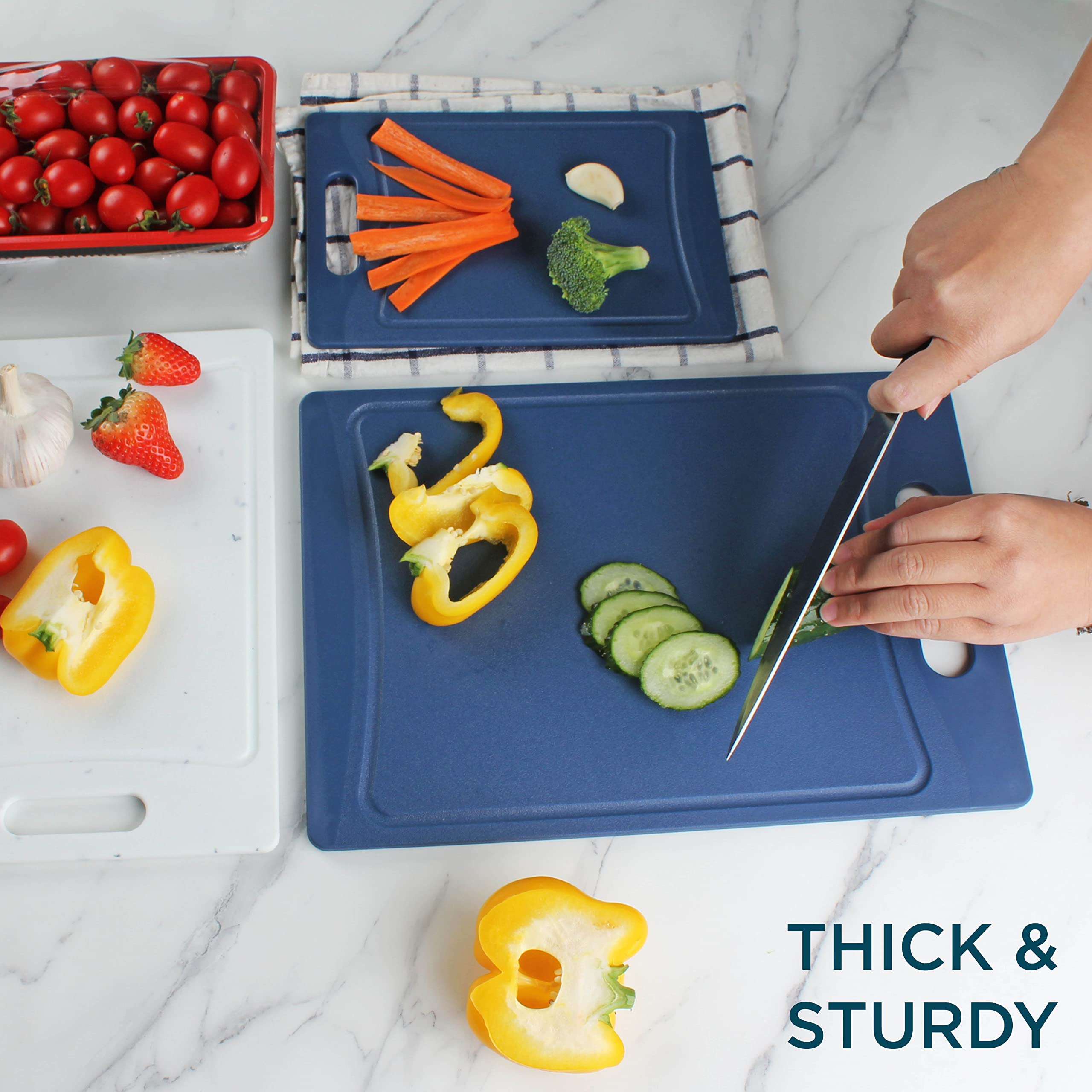Foto 5 | Juego De Tablas De Cortar Cook With Color Kitchen Essentials De 3 Piezas - Venta Internacional.