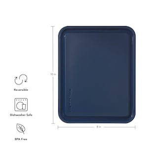 Foto 5 | Tabla De Cortar Kitchenaid Classic De Plástico, 20 X 25 Cm, Color Azul Oscuro - Venta Internacional.