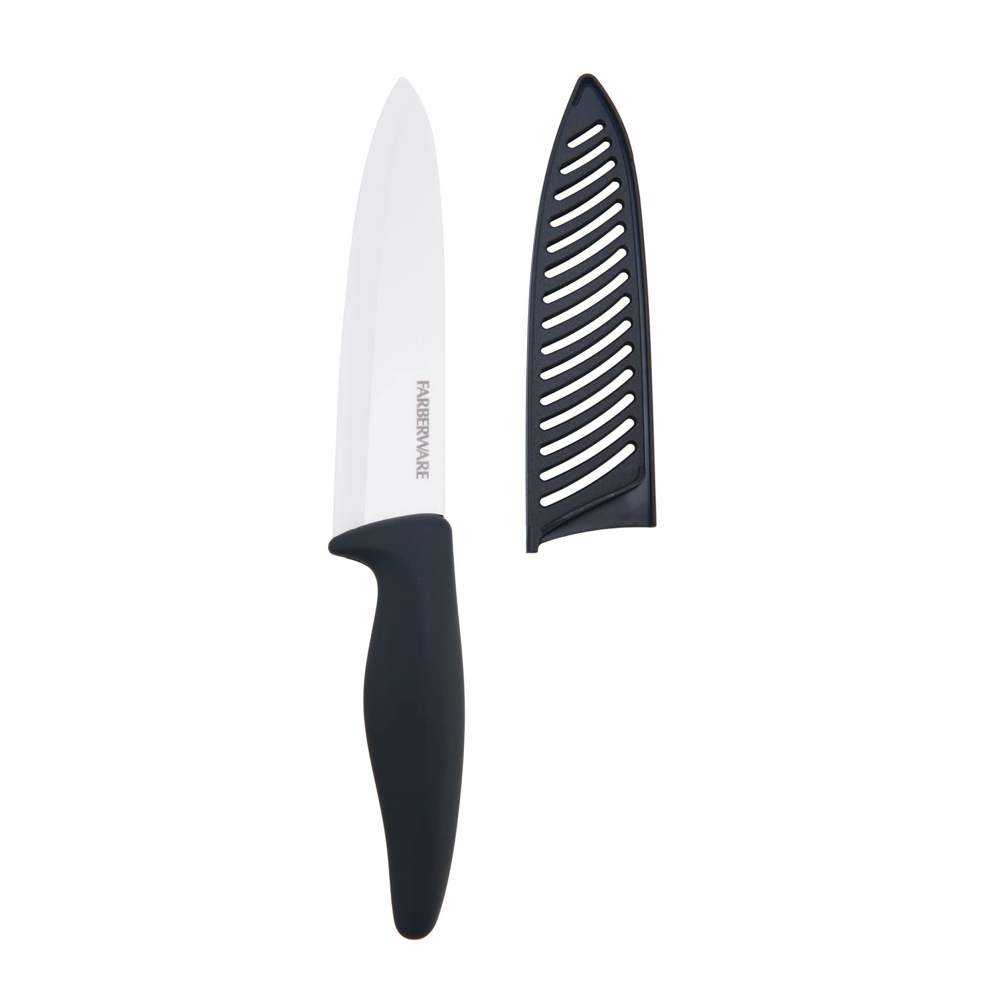 Foto 2 pulgar | Cuchillo De Chef De Cerámica Farberware De 6 Pulgadas Con Cubierta De Hoja, Blanco - Venta Internacional.