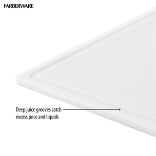 Foto 5 | Tabla De Cortar Farberware De Plástico Extragrande, 15 X 20 Pulgadas, Blanca - Venta Internacional.