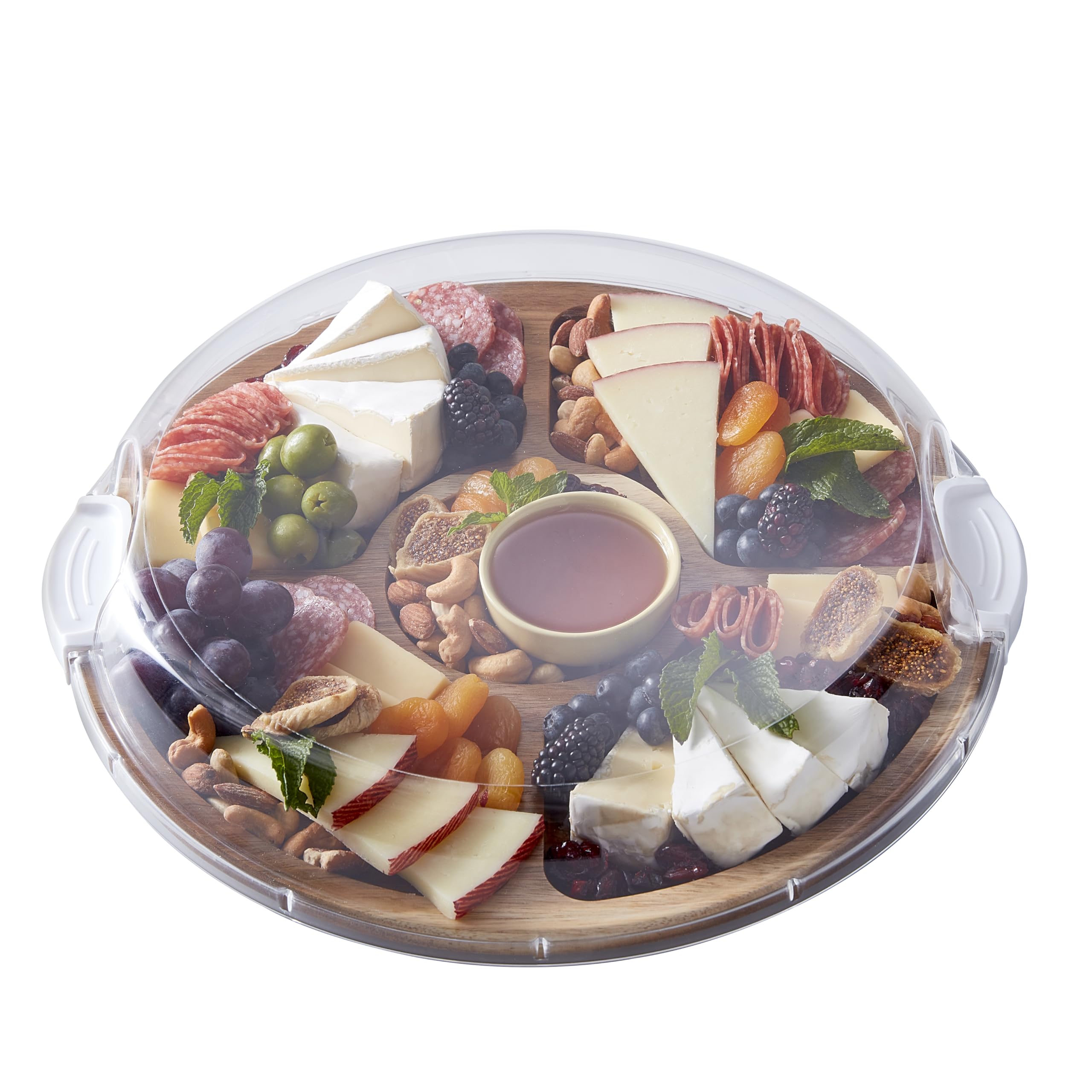 Foto 2 pulgar | Tabla De Cortar Farberware Build-a-board Con Lazy Susan Acacia - Venta Internacional.