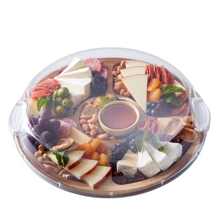 Foto 1 | Tabla De Cortar Farberware Build-a-board Con Lazy Susan Acacia - Venta Internacional.