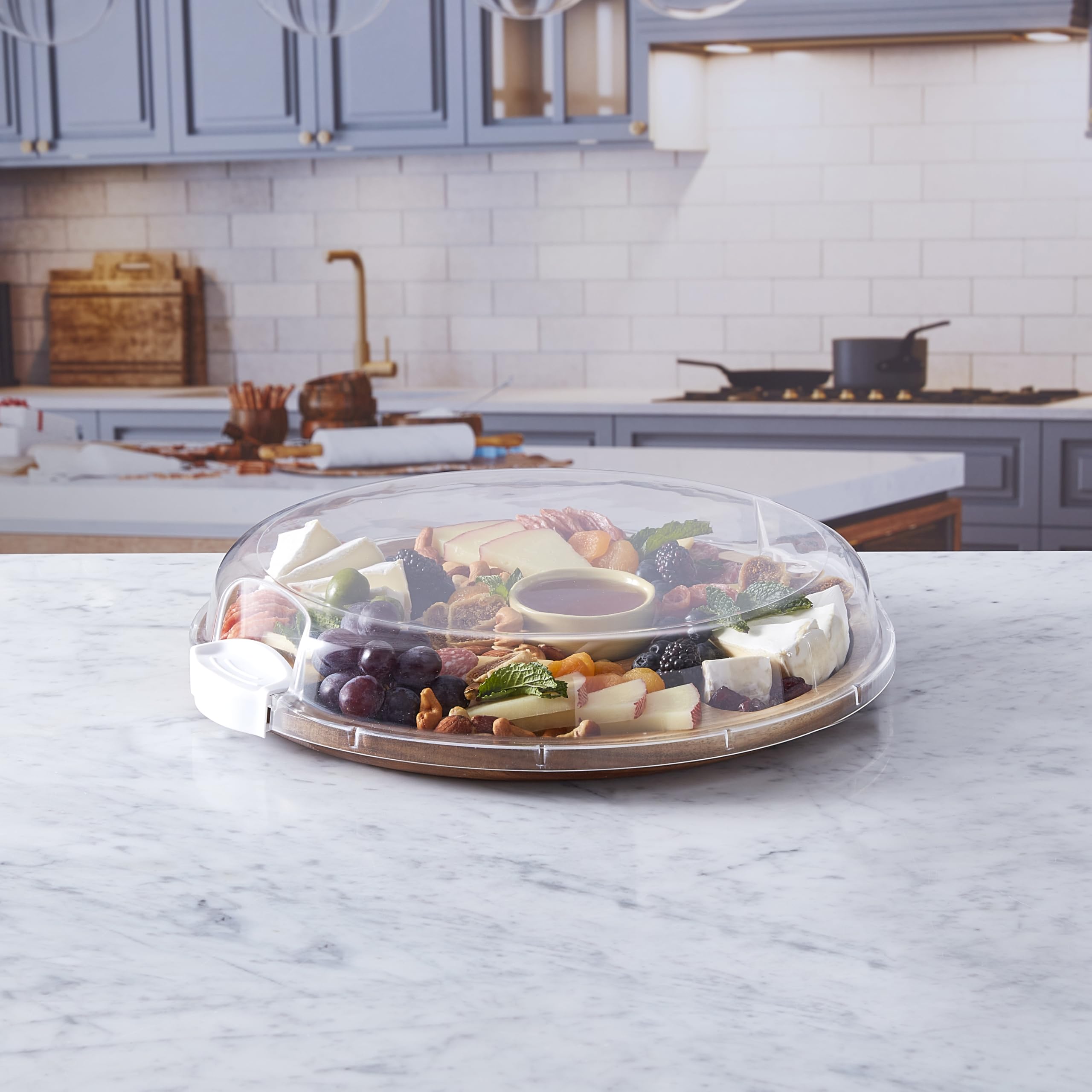 Foto 8 pulgar | Tabla De Cortar Farberware Build-a-board Con Lazy Susan Acacia - Venta Internacional.