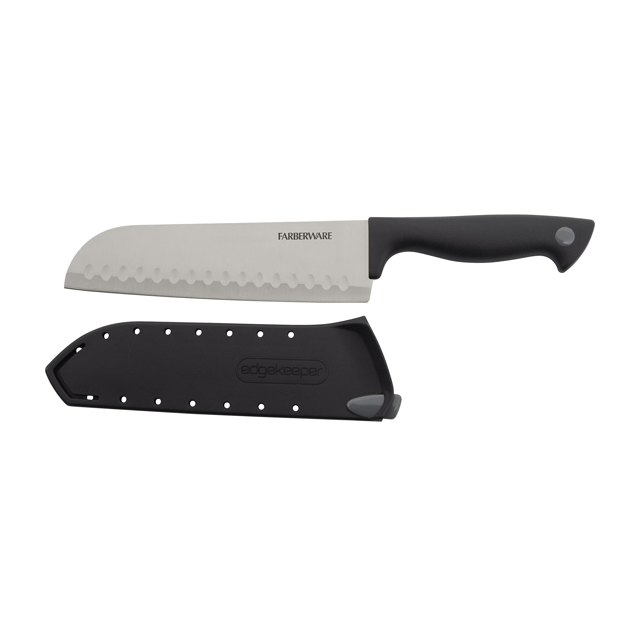 Foto 2 pulgar | Cuchillo Farberware Edgekeeper Santoku De Acero Al Carbono De 18 Cm - Venta Internacional.