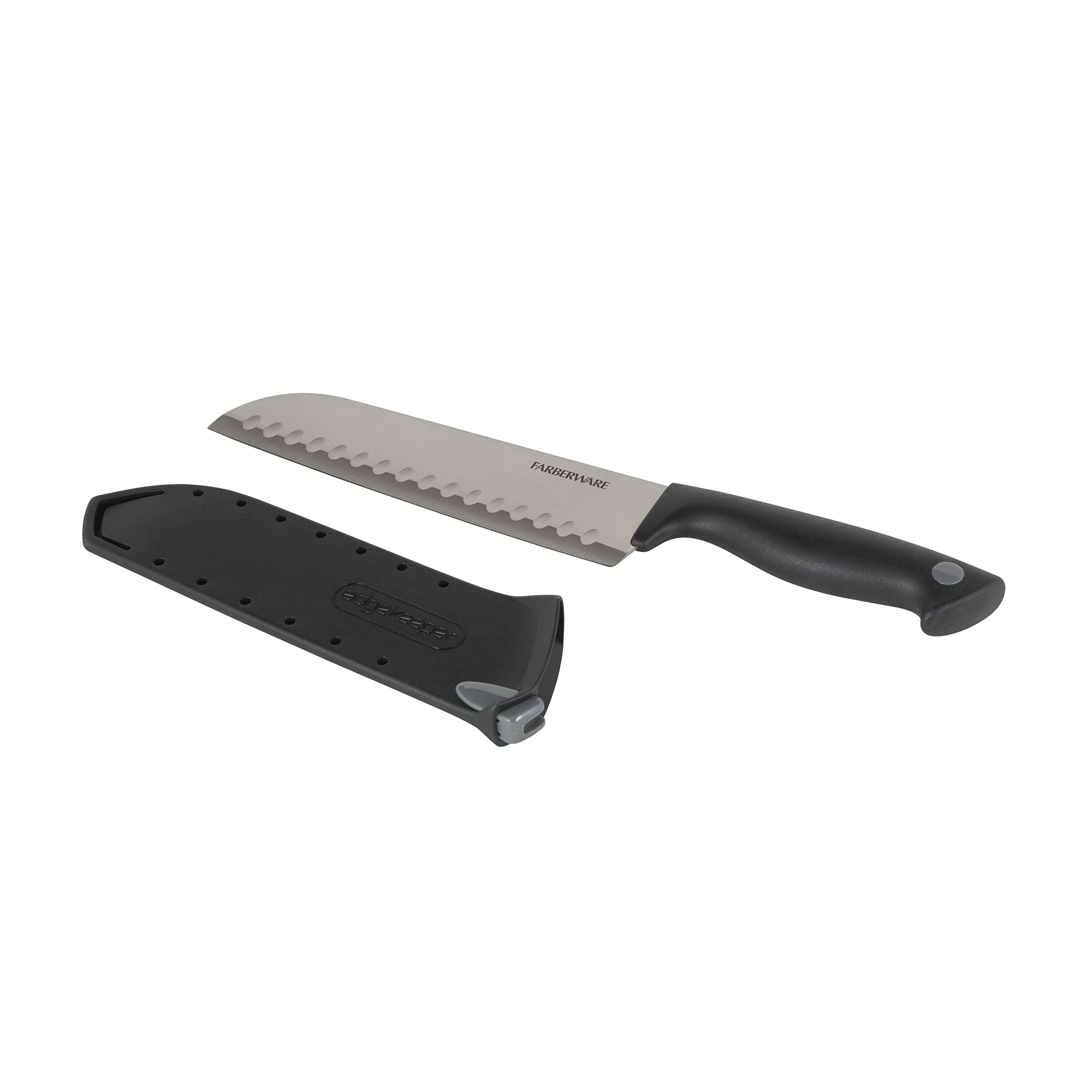 Foto 3 pulgar | Cuchillo Farberware Edgekeeper Santoku De Acero Al Carbono De 18 Cm - Venta Internacional.
