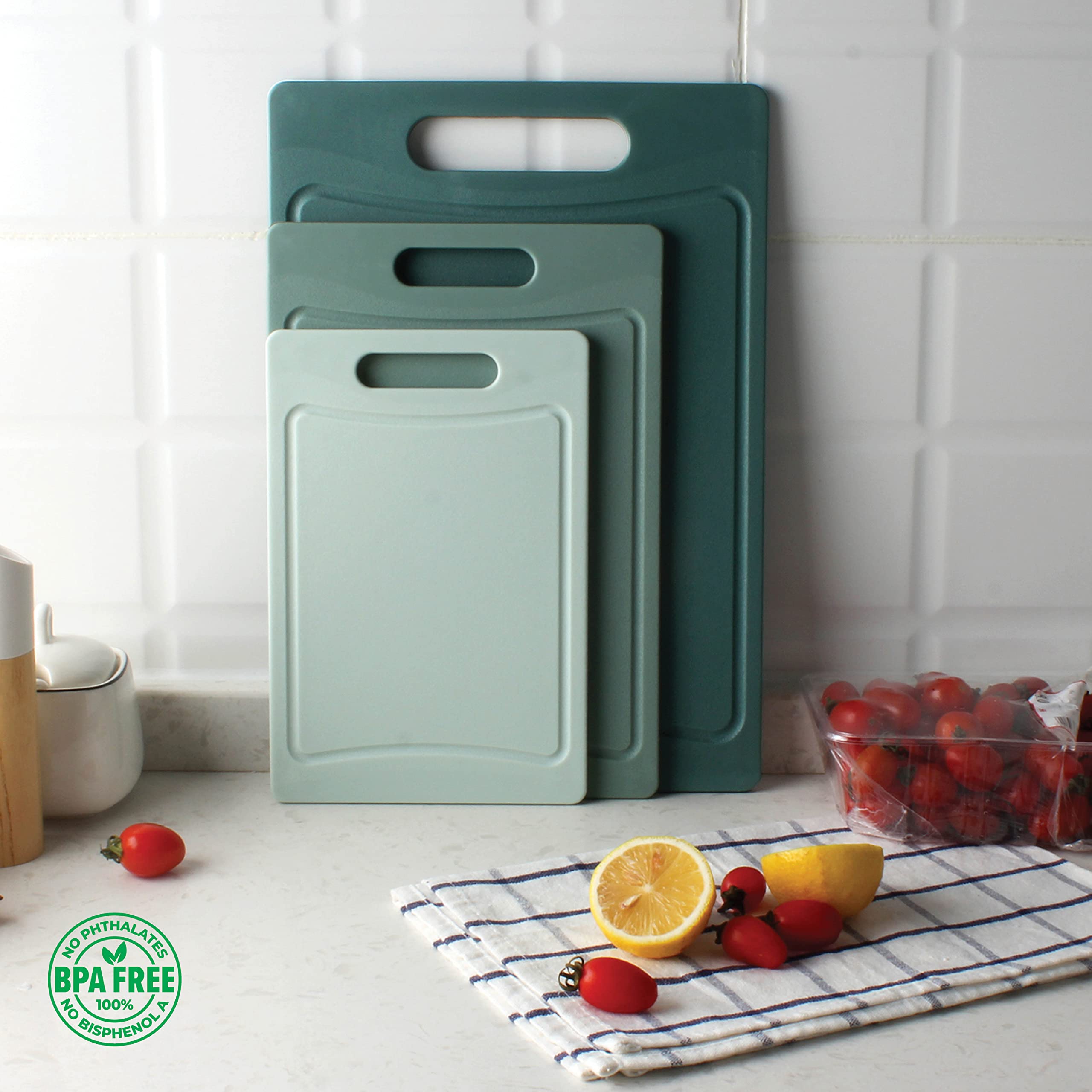 Foto 2 | Juego De Tablas De Cortar Cook With Color Kitchen Essentials, 3 Piezas - Venta Internacional.