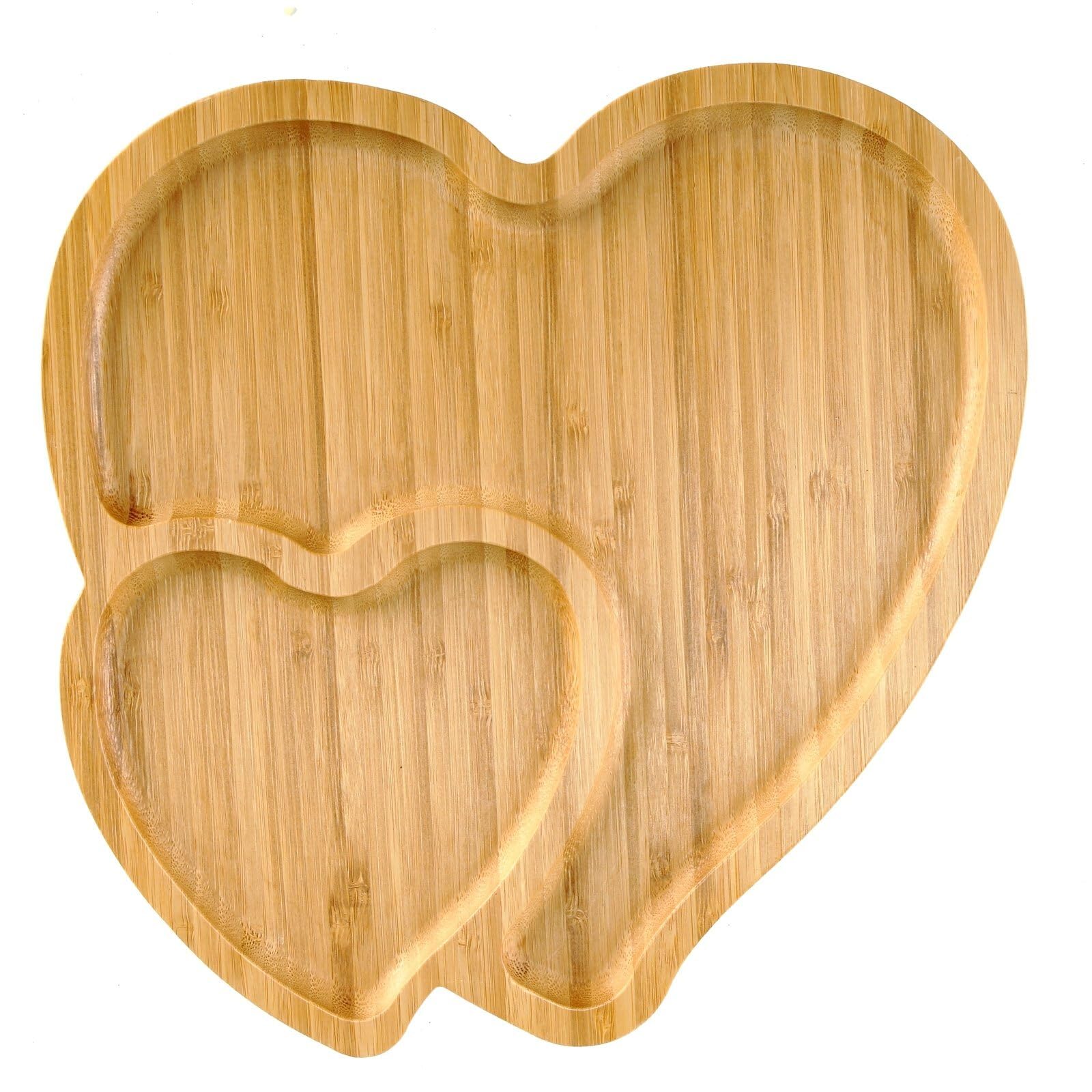 Foto 2 pulgar | Plato Para Servir, Tabla De Madera Para Charcutería Binaryabc En Forma De Corazón - Venta Internacional.