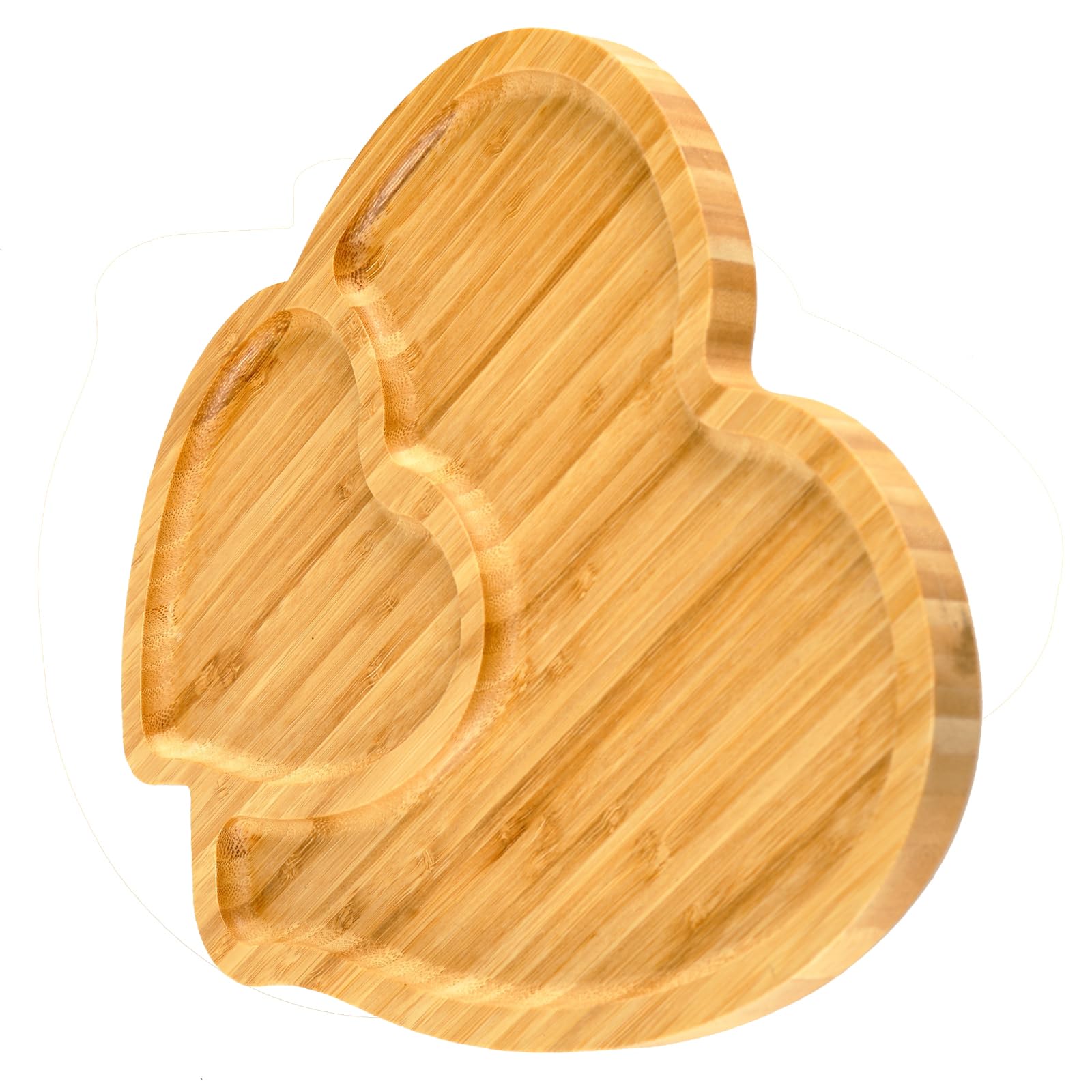 Foto 5 pulgar | Plato Para Servir, Tabla De Madera Para Charcutería Binaryabc En Forma De Corazón - Venta Internacional.
