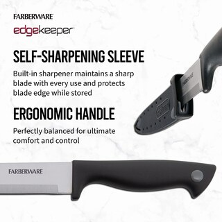 Foto 4 | Cuchillo Para Rebanar Farberware Edgekeeper De 20 Cm De Alto, Acero Inoxidable - Venta Internacional.