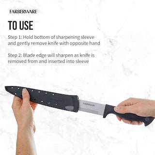 Foto 5 | Cuchillo Para Rebanar Farberware Edgekeeper De 20 Cm De Alto, Acero Inoxidable - Venta Internacional.