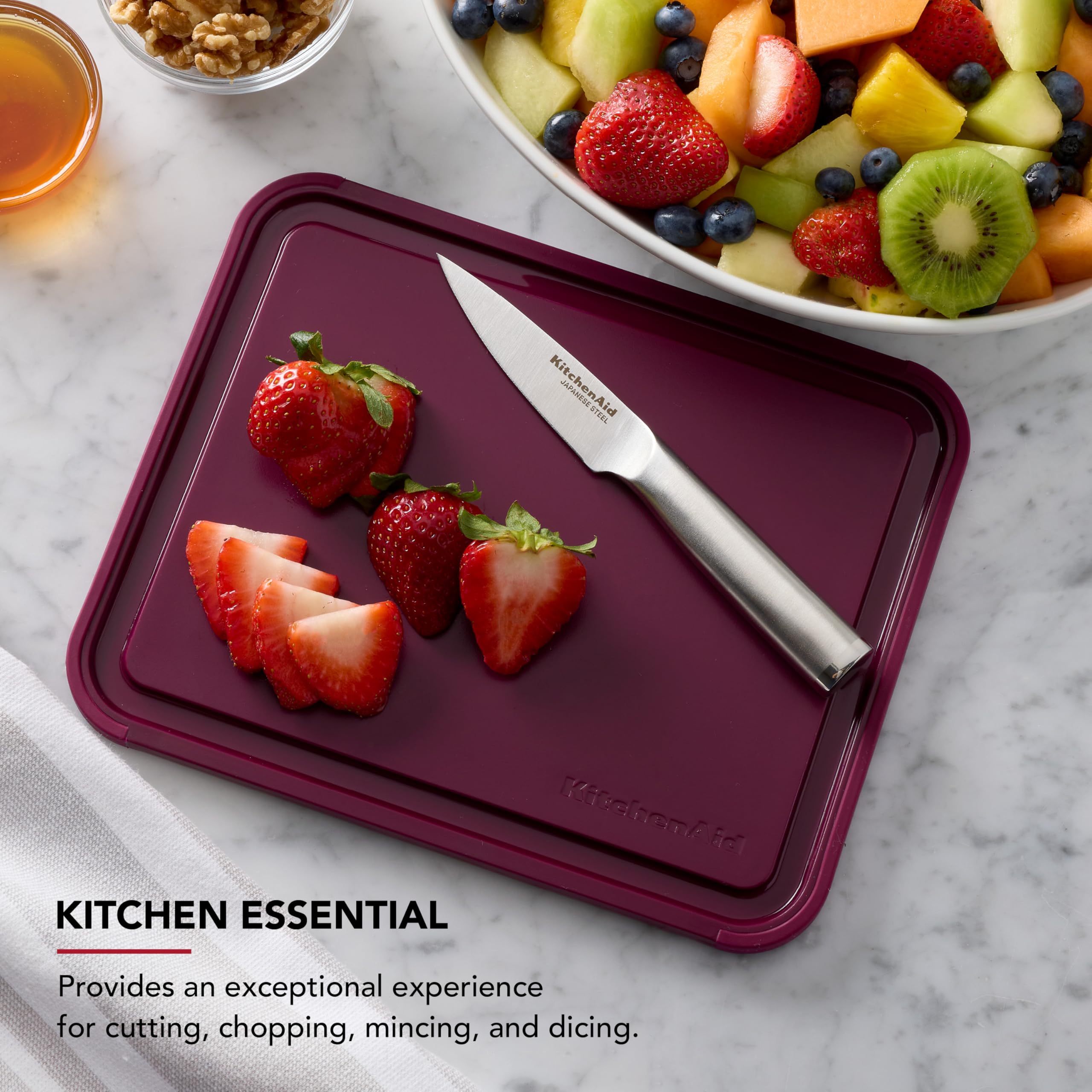 Foto 2 | Tabla De Cortar Kitchenaid Classic De Plástico, 20 X 25 Cm, Remolacha - Venta Internacional.