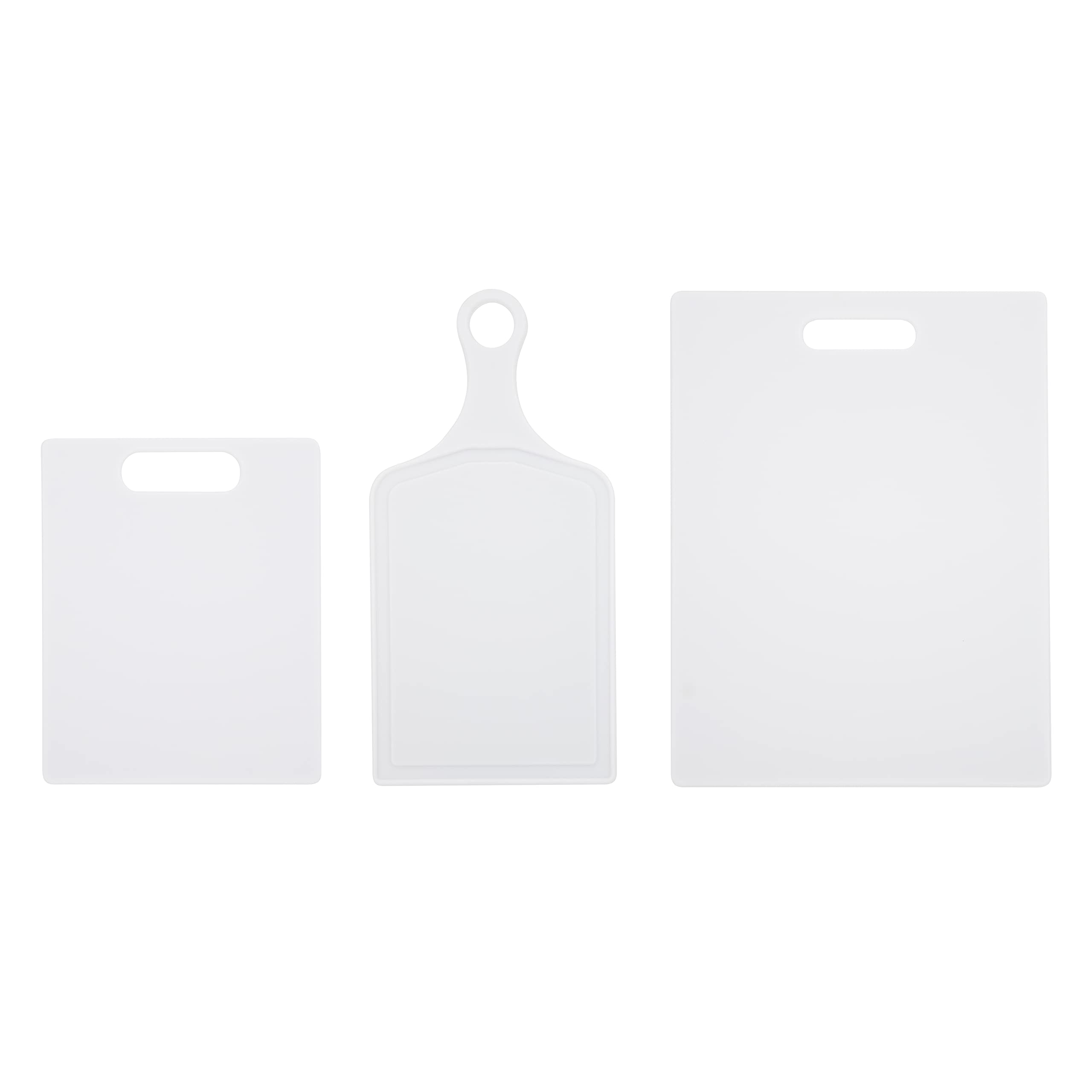 Juego De Tablas De Cortar Farberware De Plástico, 3 Piezas, Color Blanco - Venta Internacional.