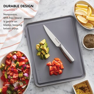 Foto 4 | Tabla De Cortar Kitchenaid Classic De Plástico, 11 X 14 Pulgadas, Gris - Venta Internacional.